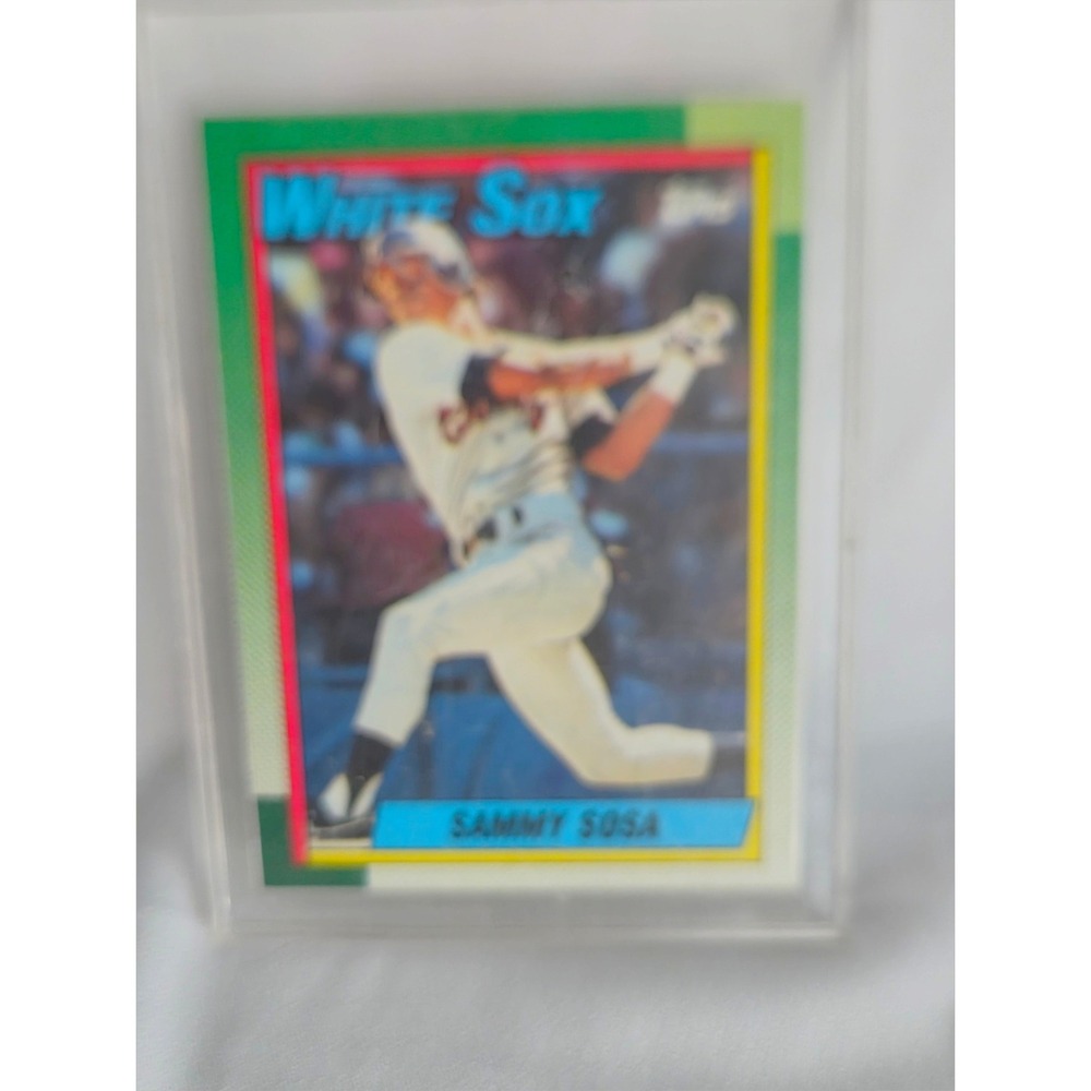 1990 Topps Sammy Sosa Rookie Card, Chicago White Sox Baseball Card